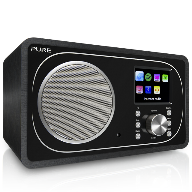 Una internet radio di Pure che consente l'ascolto delle web radio, oltre a FM, DAB+ e Spotify Premium